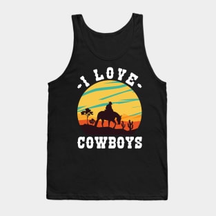 I Love Cowboys v7 Tank Top